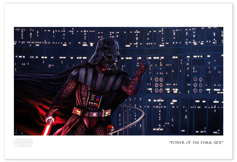 Power of the Dark Side Fine Art Lithograph HotMerchUK Paper