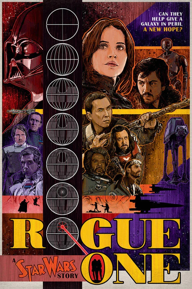 A Rogue Hope - Rogue One Fine Art Lithograph HotMerchUK