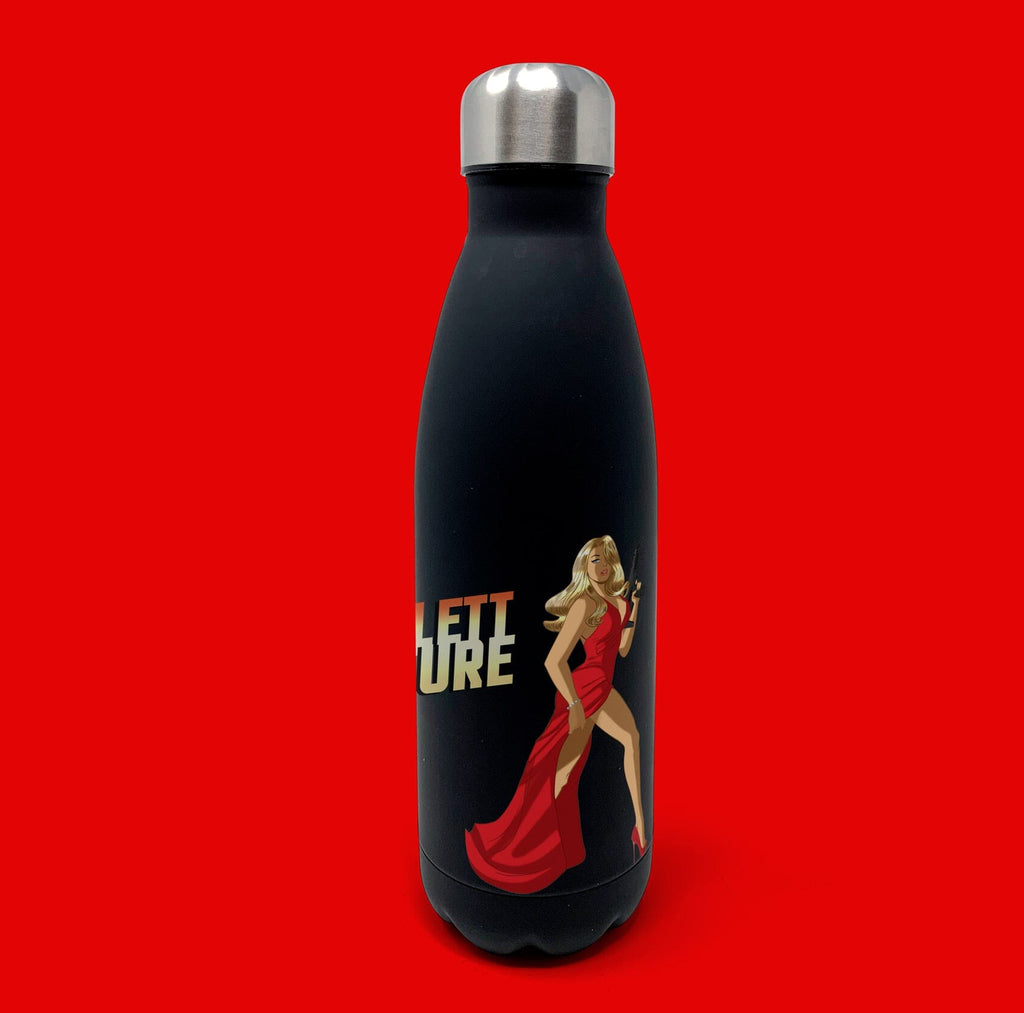 Scarlett Couture Velvet Black Bottle Insulated Water Bottles HotMerchUK