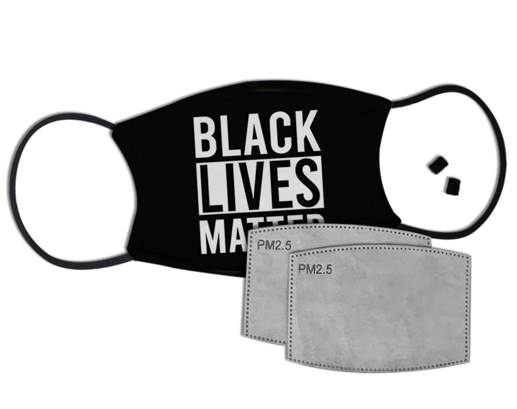 Black Lives Matter Custom Face Mask with Filter Face Masks Hot Merch