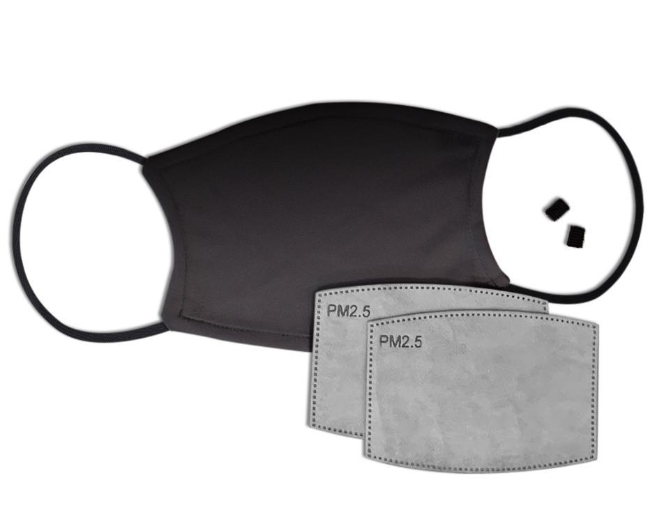 Black Ombre Custom Face Mask with Filter Face Masks Hot Merch