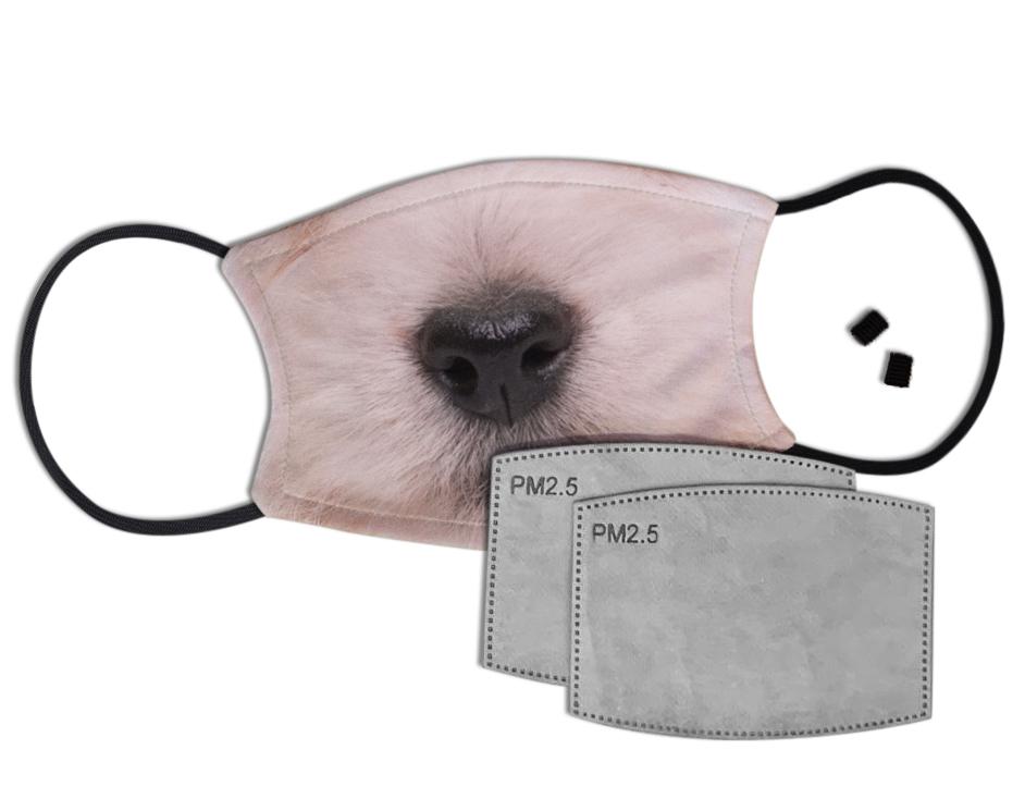 Cute Dog Face Custom Face Mask with Filter Face Masks Hot Merch