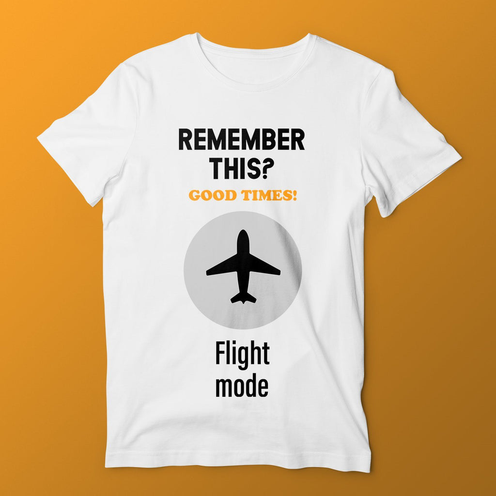 Flight Mode T-Shirts Hot Merch Small White