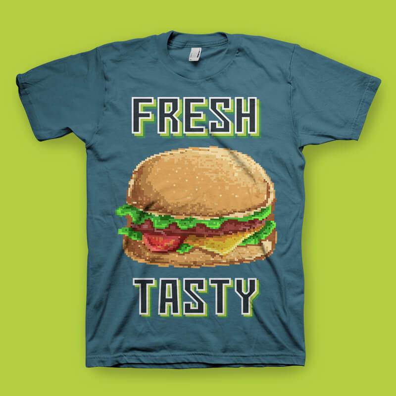 Fresh And Tasty Retro T-Shirt T-Shirts Hot Merch