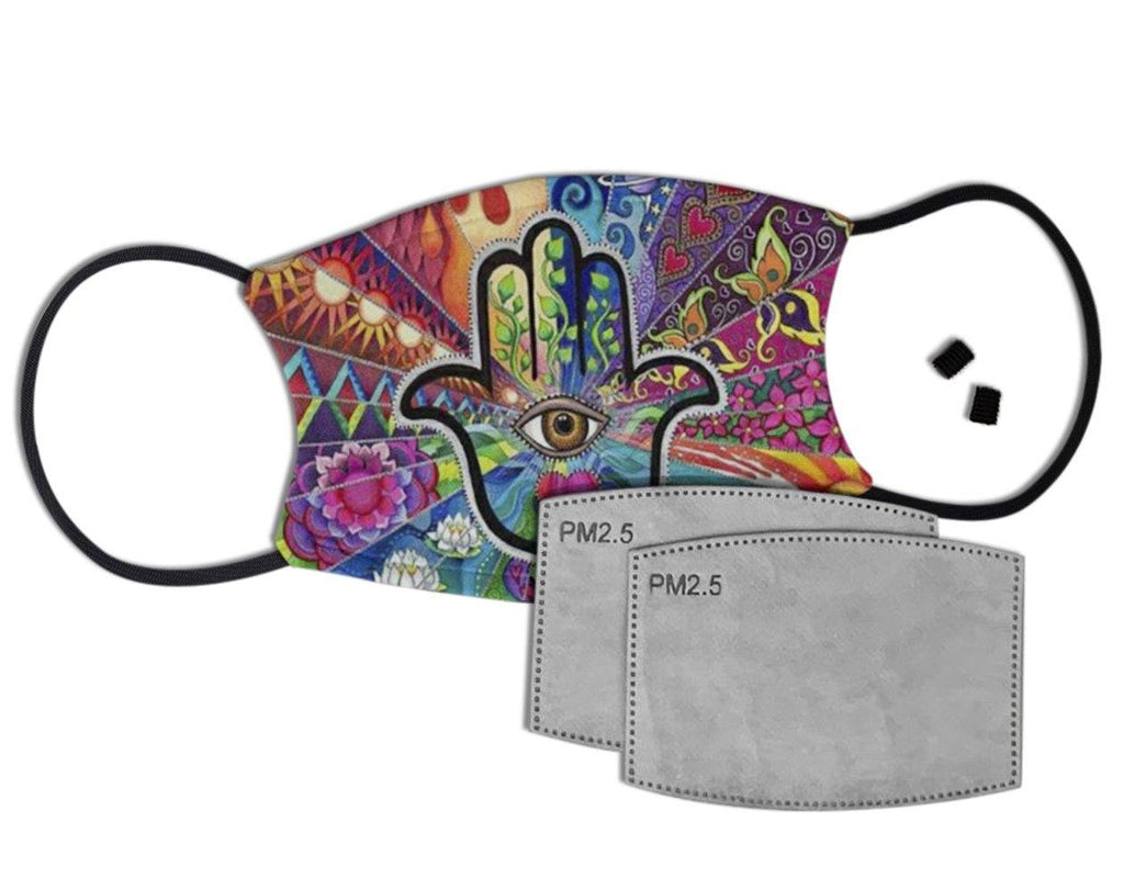 Hamsa Custom Face Mask with Filter Face Masks Hot Merch