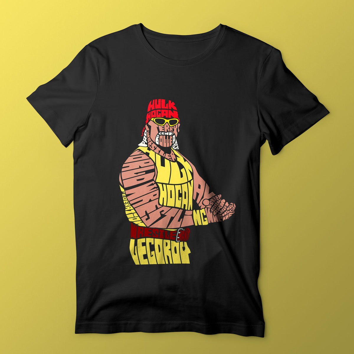 T-shirt Hulk Hogan Rip Merch Unisexe – Col Rond, Manches Courtes, Streetwear Décontracté - 3