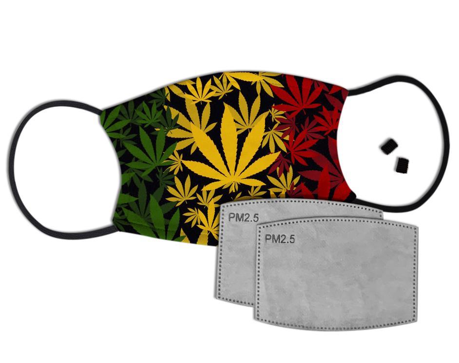 Jamaica Flower Custom Face Mask with Filter Face Masks Hot Merch