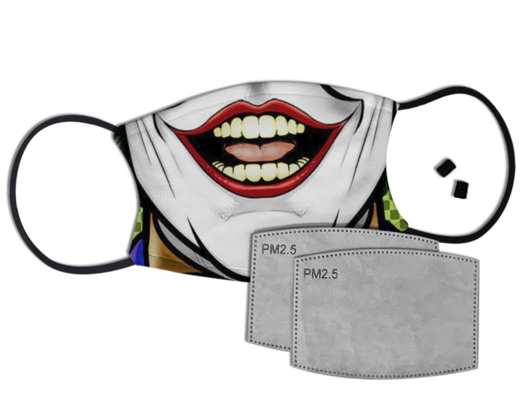 Joker Custom Face Mask with Filter Face Masks Hot Merch