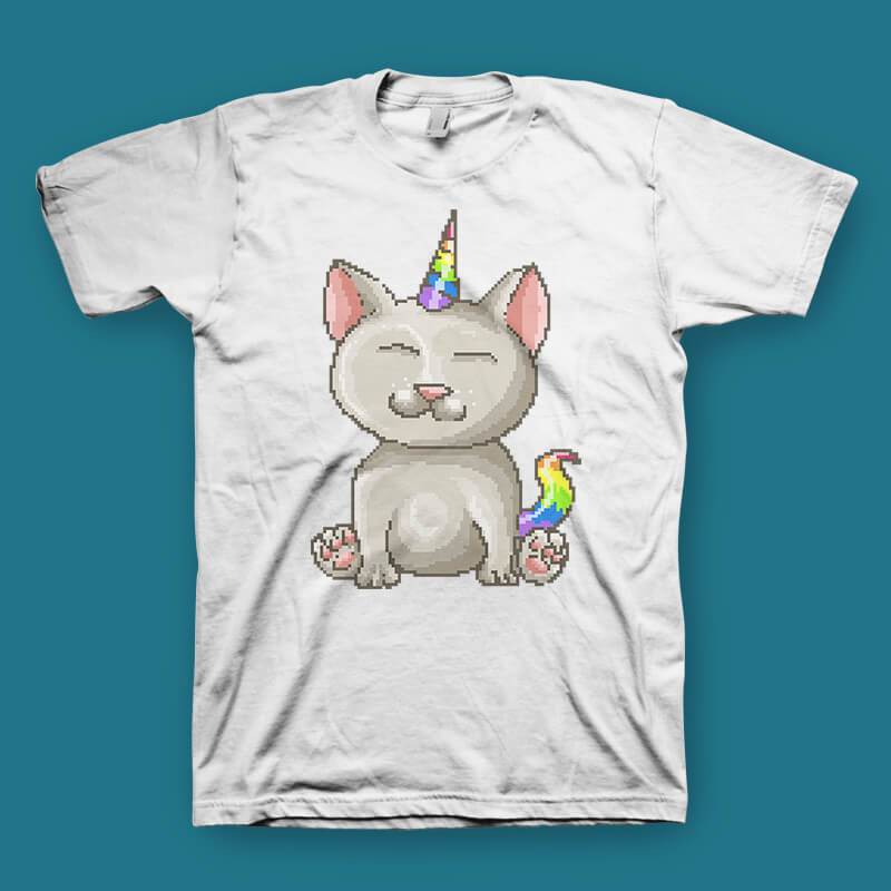 Kitty Corn T-Shirt T-Shirts Hot Merch