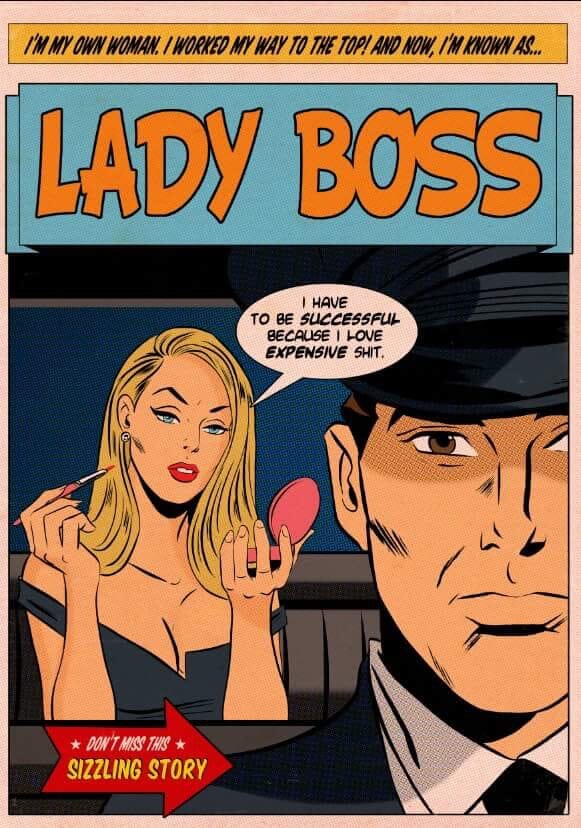 Lady Boss Fine Art Giclée HotMerchUK