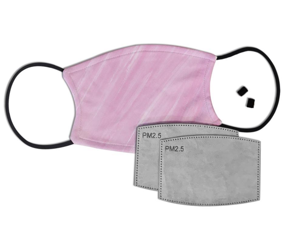 Pink Pastel Custom Face Mask with Filter Face Masks Hot Merch