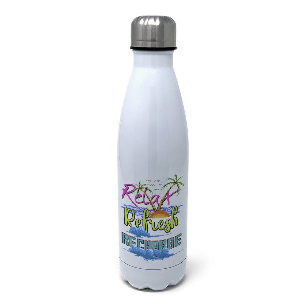 Relax, Refresh, Recharge Insulated Water Bottle Insulated Water Bottles Hot Merch
