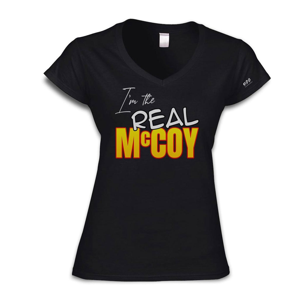 The Real McCoy V-Neck T-Shirt T-Shirts Hot Merch Small