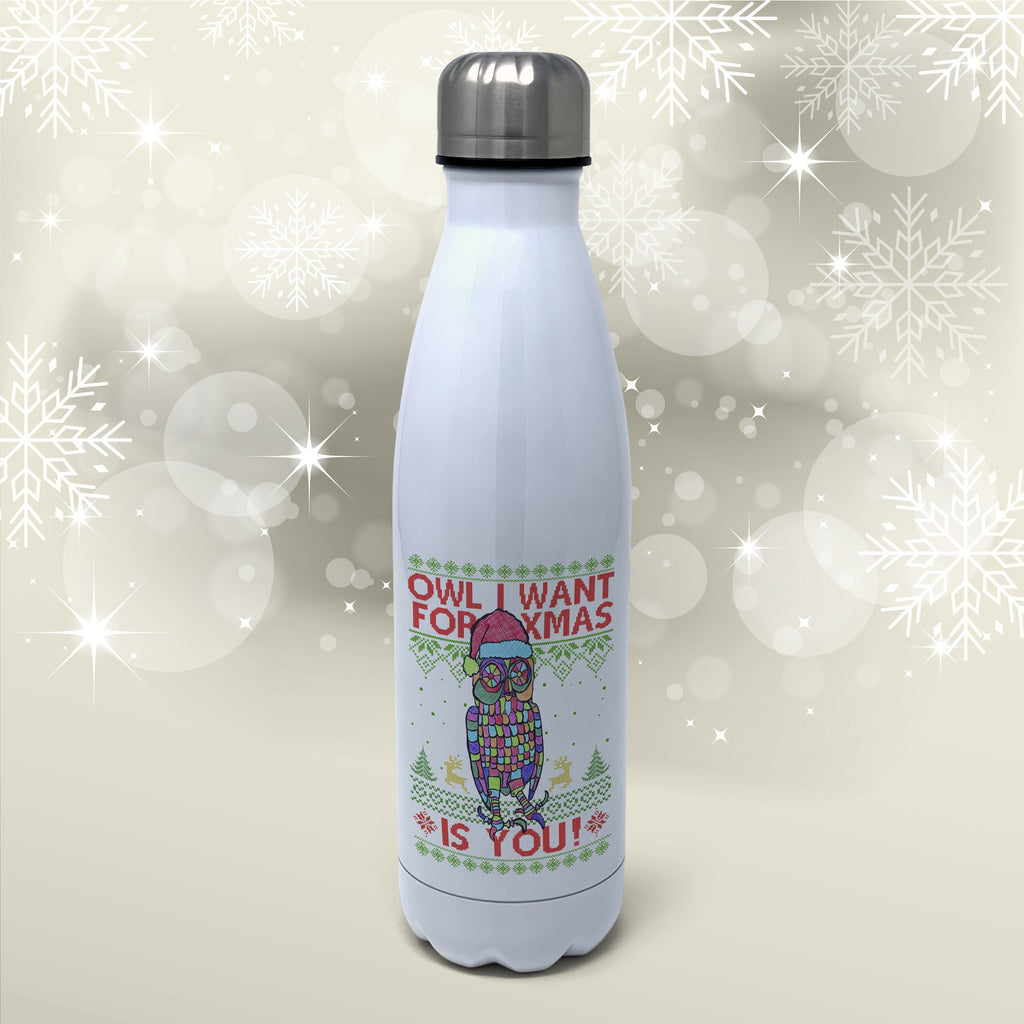 Owl I Want Is You Insulated Water Bottle Insulated Water Bottles Hot Merch 