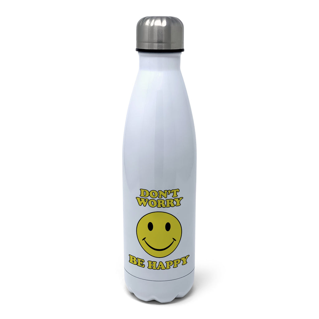 Don't Worry Be Happy Insulated Water Bottle Insulated Water Bottles Hot Merch 