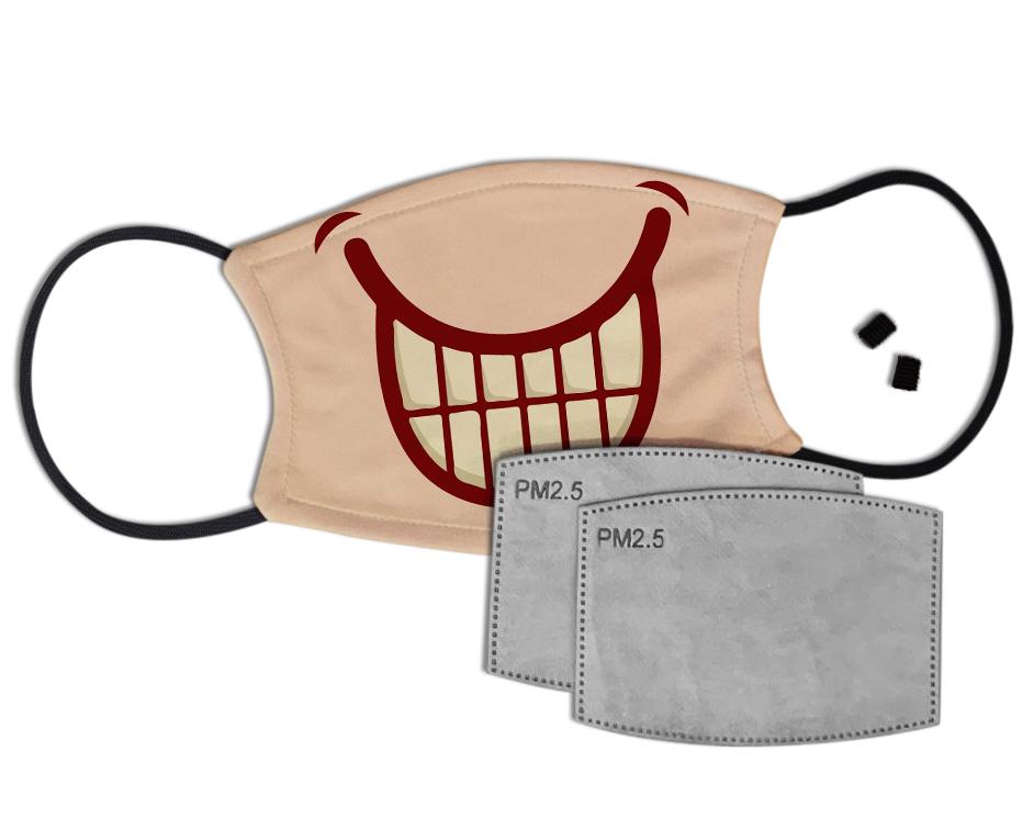 Cartoon Mouth Custom Face Mask with Filter Face Masks Hot Merch 
