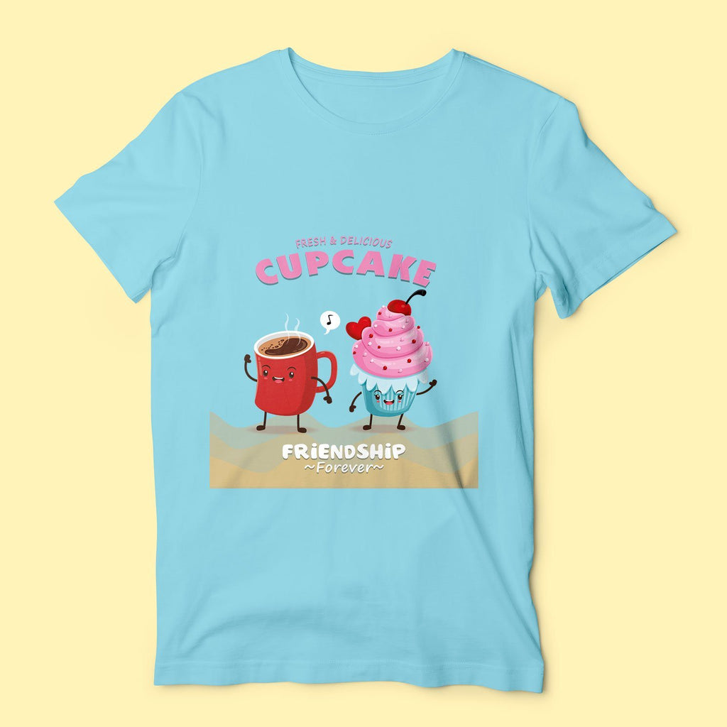 Cupcake Friends - Blue T-Shirt T-Shirts Hot Merch 