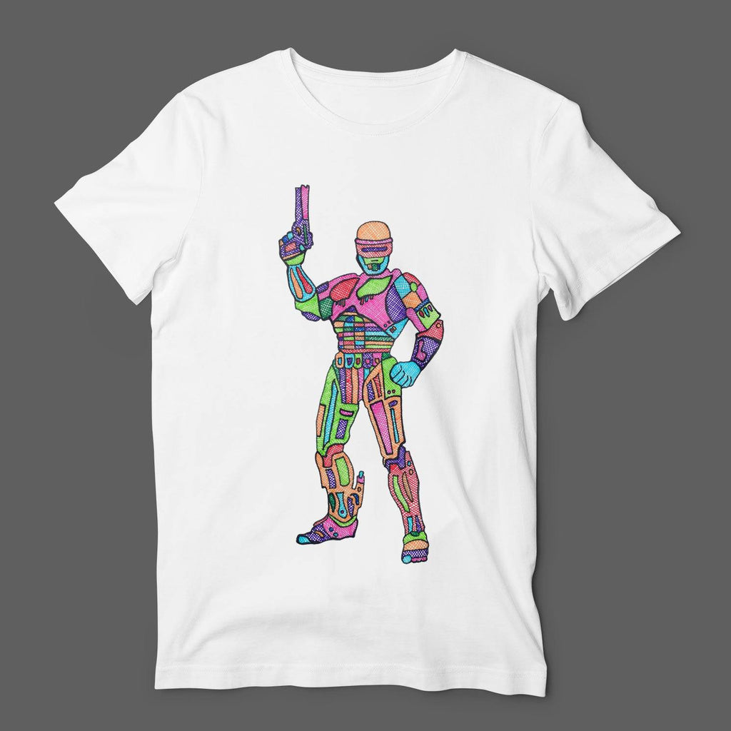 Dead Or Alive You're Coming With Tee Robocop T-Shirt T-Shirts Hot Merch Small White 