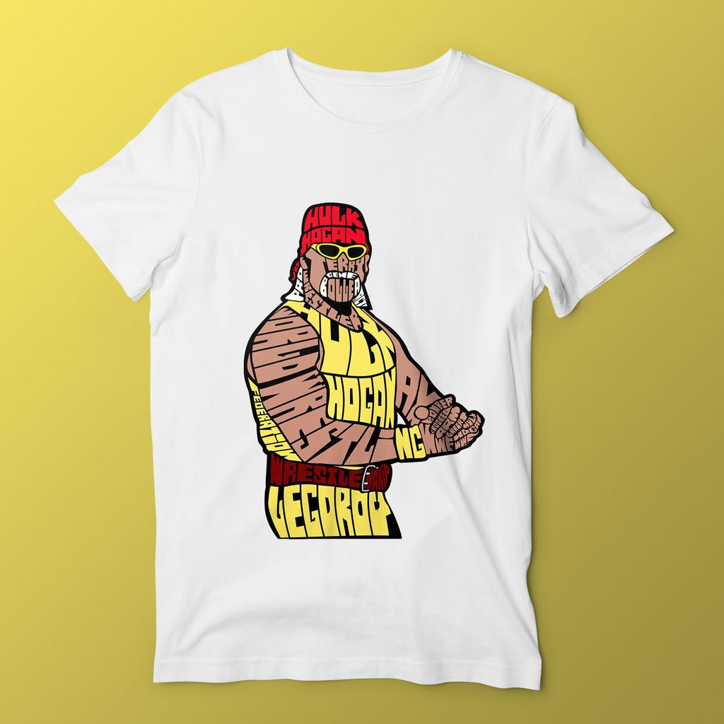 Hulk Hogan T-Shirt T-Shirts Hot Merch Small White 