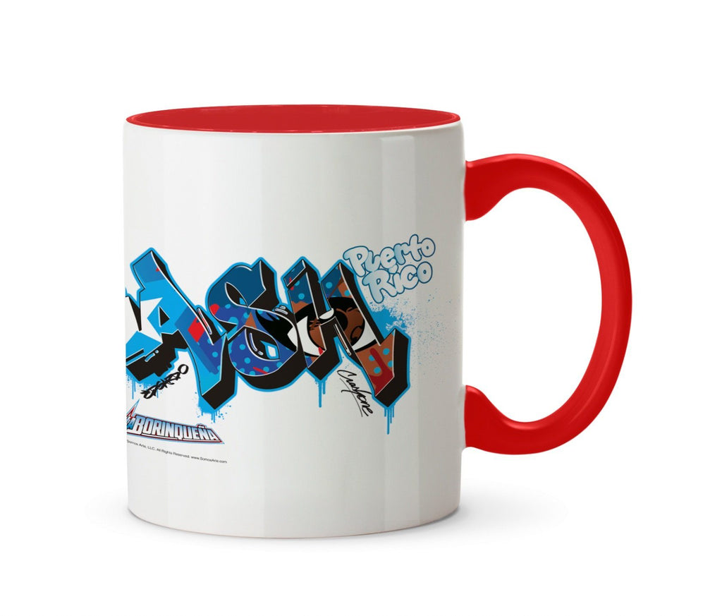 La Borinqueña X Crash One Graffiti Personalised Mug Mugs Hot Merch 