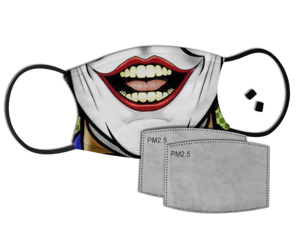 Joker Custom Face Mask with Filter Face Masks Hot Merch 