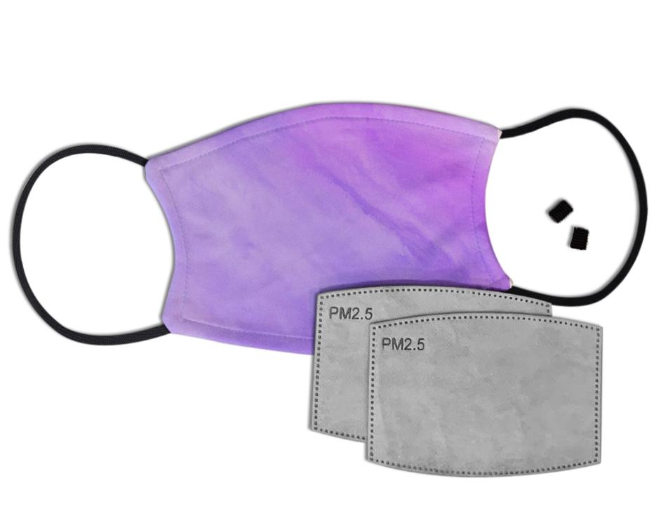 Purple Pastel Custom Face Mask with Filter Face Masks Hot Merch 