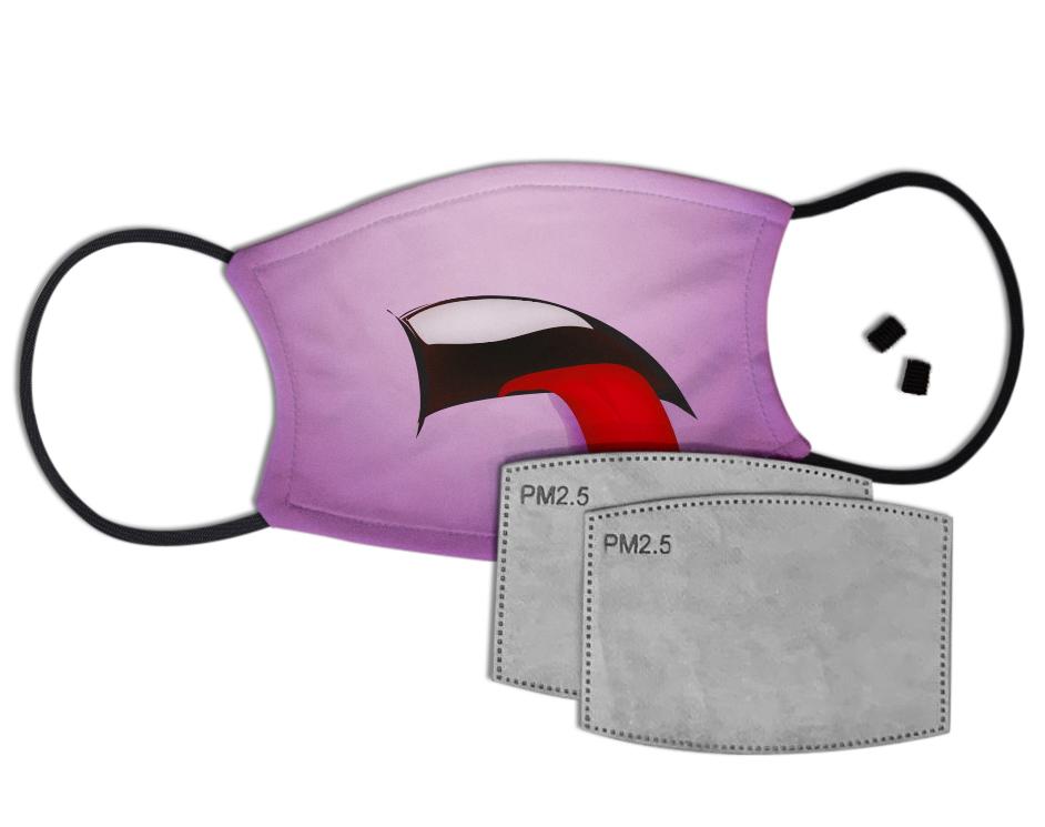 Purple Tongue Custom Face Mask with Filter Face Masks Hot Merch 