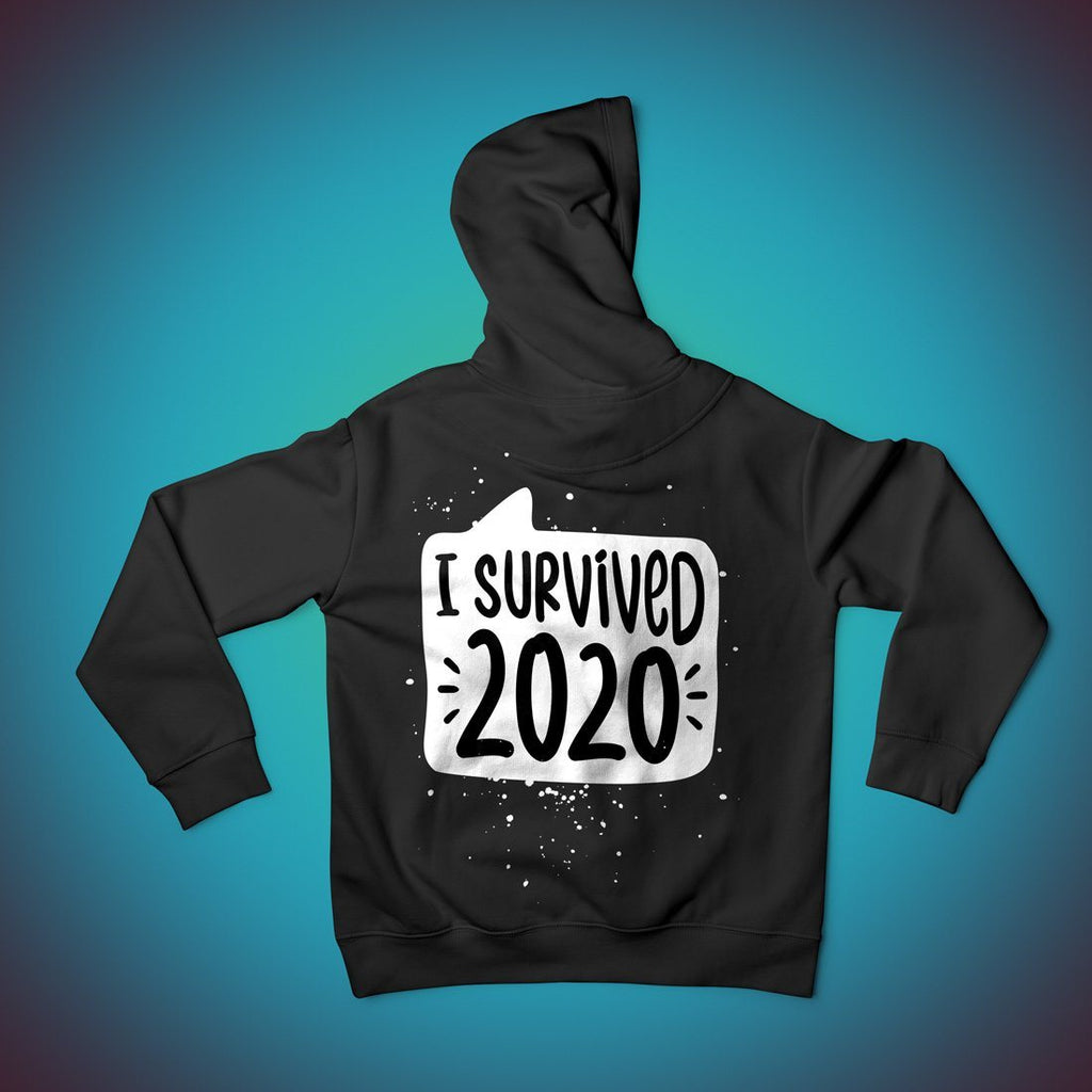 I Survived 2020 - Personalised Hoodie Hoodies Hot Merch Small Black Hoodie