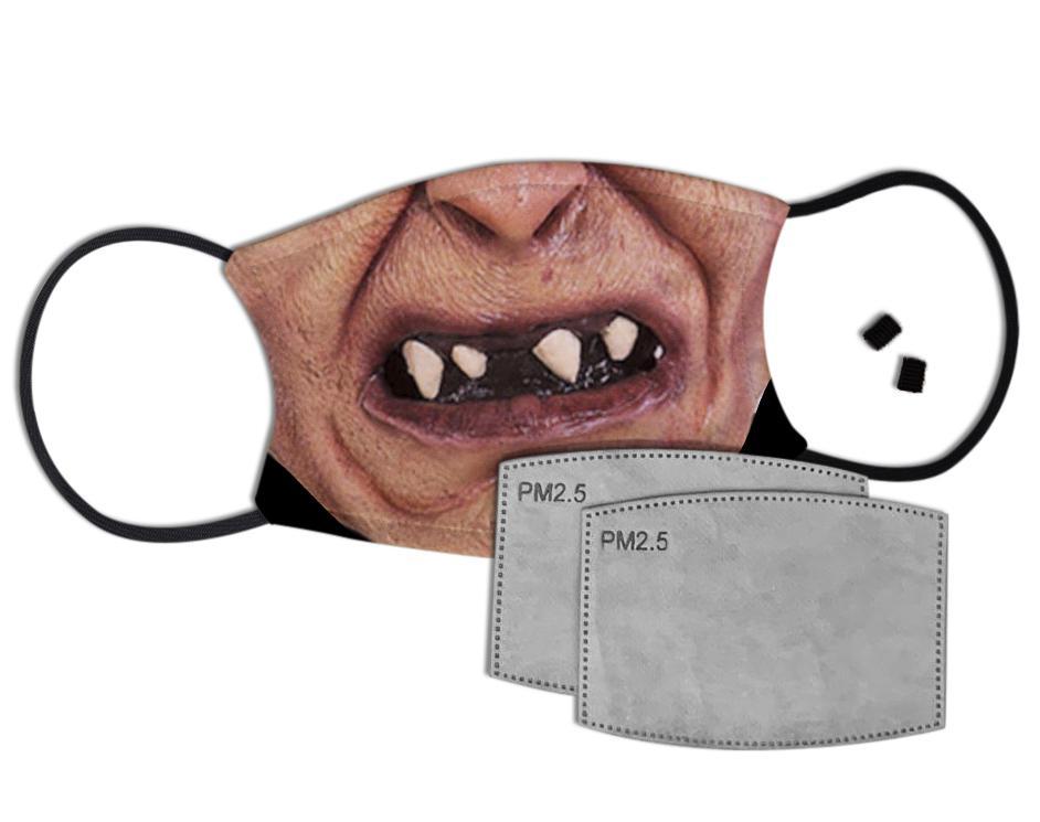 Vampire Face Custom Face Mask with Filter Face Masks Hot Merch 