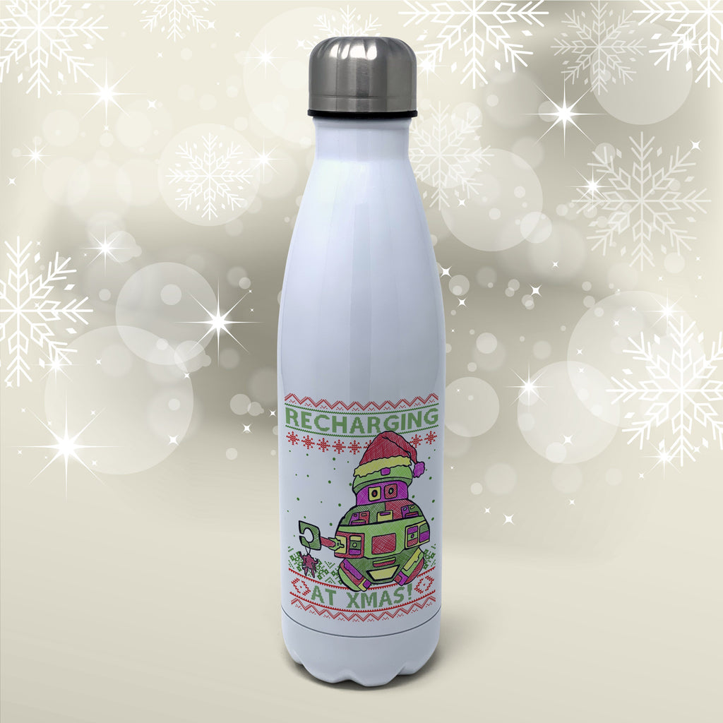 Recharging At Xmas Insulated Water Bottle Insulated Water Bottles Hot Merch 